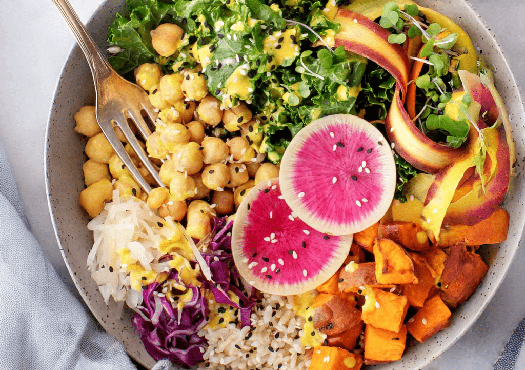 meal prep canned salmon buddha bowl